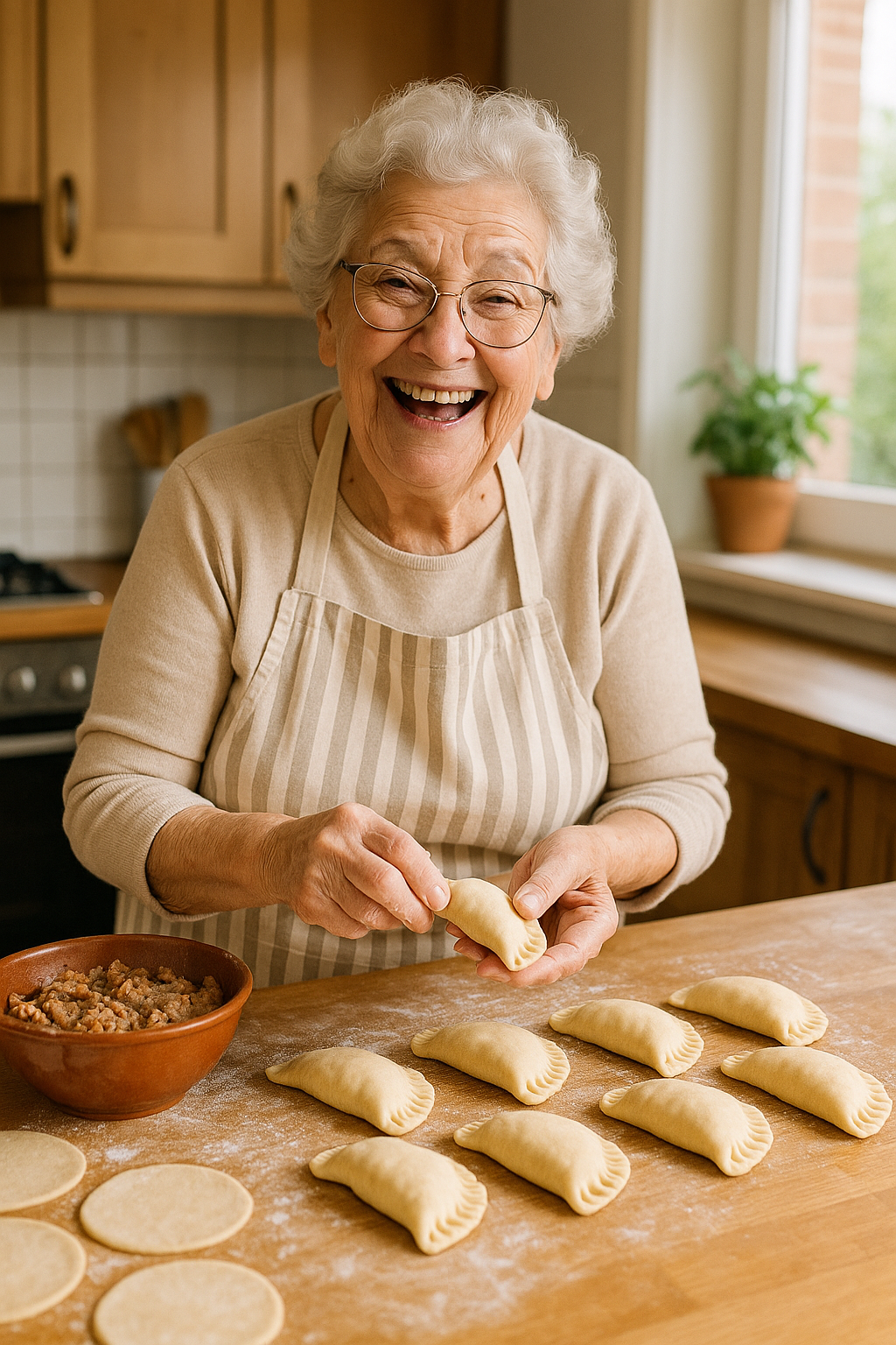 Vó Filinha cozinhando pastel artesanal em Bom Jesus do Itabapoana